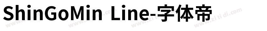 ShinGoMin Line字体转换